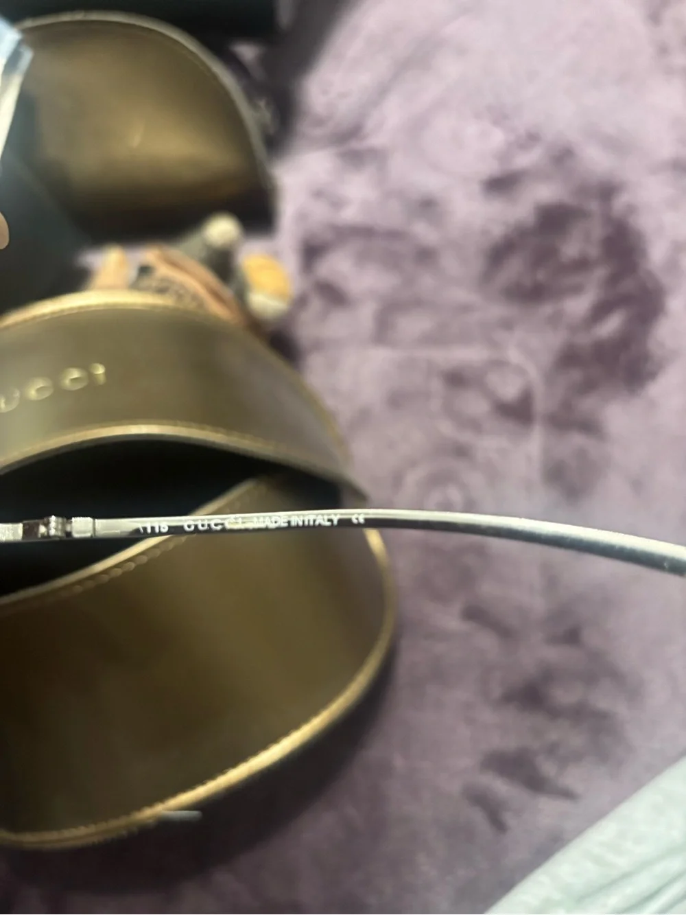 Gucci Rimless Clear Shield Sunglasses with Silver Bridge